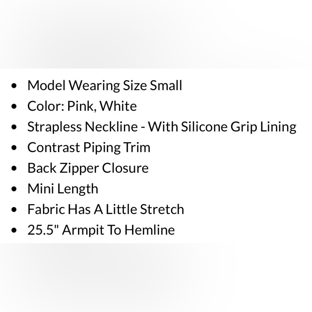 Baby Pink Contrast Piping Mini Dress - Picture 15 of 15